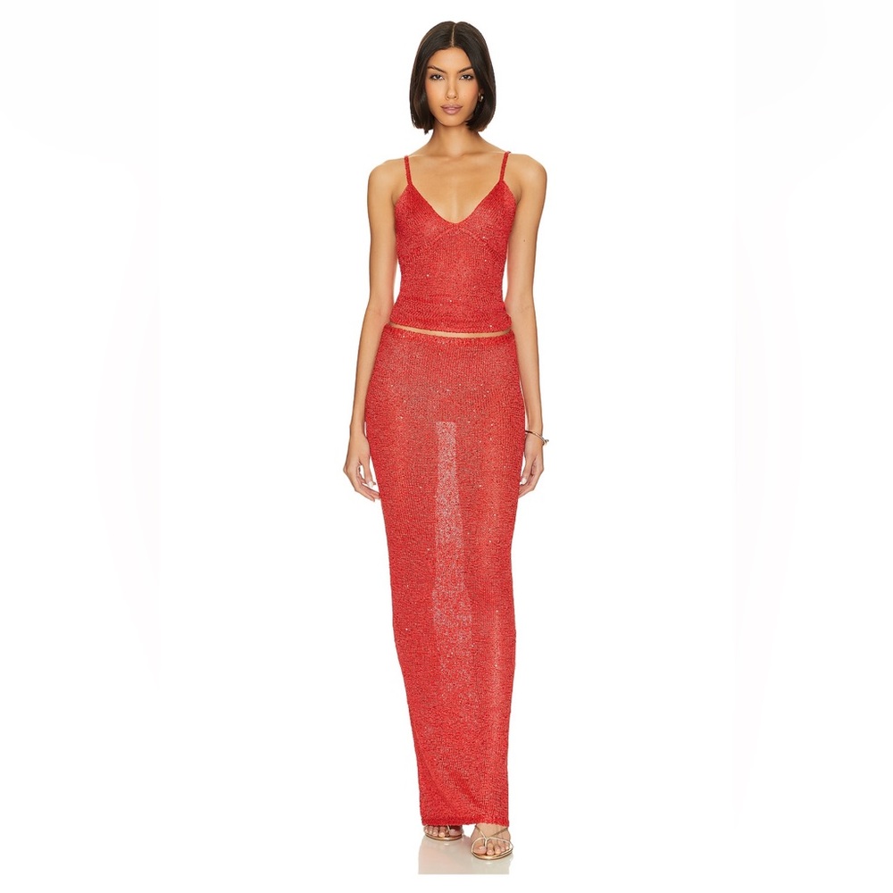 Asta Resort Red Carolina set - skirt